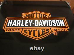 Vintage Harley Davidson Ice Chest Cooler Bar & Shield Retro Metal Cooler