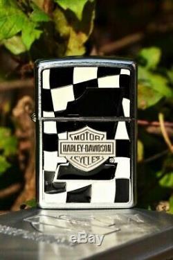 Zippo Harley Davidson Checkered Flag Autorité Européenne N ° 1 Bar Shield