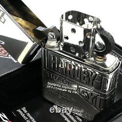 Zippo Harley Davidson Japon Limited Bar Shield Gravure argentée 3 côtés HDP-34