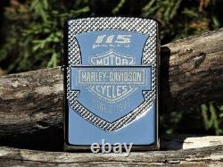 Zippo Lighter Harley Davidson Armor Édition 115e Anniversaire Bar & Bouclier