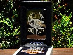 Zippo plus léger Harley Davidson Skull & Wings gravé Barre Willie G et Bouclier